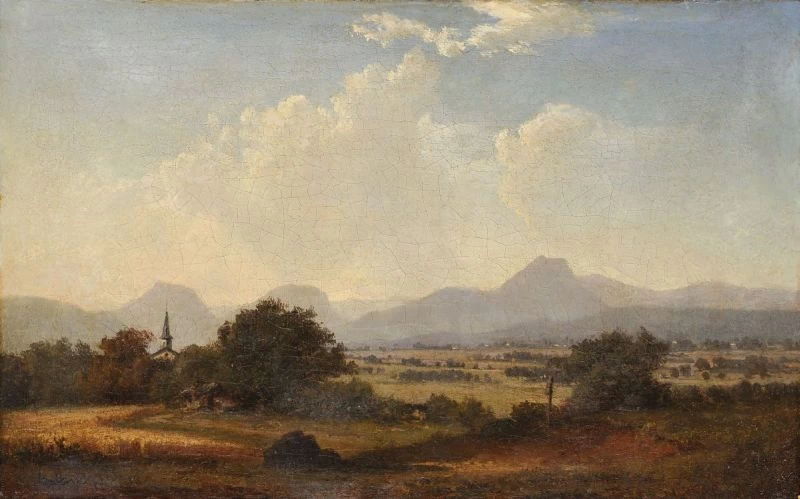 Paesaggio con chiesetta